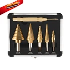 Zelcan Hss 5PCS Titanium Step Drill Bit Set With Automatic Center 6PCS New. Price: $42.92.