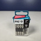 Makita #2 Phillips In. Insert Bit 15/PACK Impact Xps E-00664 New. Price: $18.99.