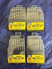Lot (4) Tool Shop 19 Piece Drill Bit Sets Combination Hi Speed & Brad Points New. Price: $19.99.