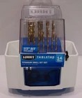 Hart Tabletop 14PC Titanium Drill Bit Set HATT01 New Sealed. Price: $16.00.