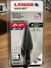 Lenox 30883VB3 Vari-bit 1/4 To 3/4 Step Drill W/ Quick Change Shank New. Price: $18.00.
