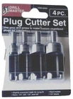 Drill Master 06956 Cutter Set 4PC Chamfered Wood Plugs Concealed Joints New. Price: $8.75.