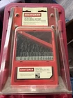 Sears Craftsman Nos 21PC Black Oxide Drill Bit Set Case 66020 Import New. Price: $46.95.