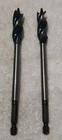2PC 304014 9/16" Tri-flute Blue Wood Auger Drill Bit Quick Change Open. Price: $15.56.