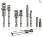 Neiko 00257 Socket Adapter Drill Extension Bit Set 9 Piece Cr-v Hex Shank New. Price: $12.75.