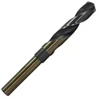 Twist Drill Bit 19/32 In. High Speed Steel Black And Gold Reduced 1/2 Shank New. Price: $32.81.