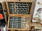 Vintage Irwin Complete 13 Pc Boxed Set Auger Brace Bits Near Mint W/ Wood Used. Price: $99.00.