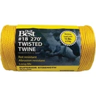 Do It Best #18 X 270 Ft. Yellow Nylon Twisted Twine 338648 Sim Supply, Inc. New. Price: $11.22.