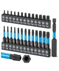 Bates- Impact Torx Bit Set, 27 Pcs, 1" And 2" Long, 1/4" Hex Shank TT7-TT40,... New. Price: $7.41.