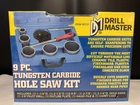 Drill Master 9-PIECE Tungsten Carbide Grit Hole Saw Kit With Case New Sealed. Price: $48.00.