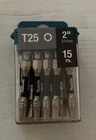 15 Pack Makita Torx T25 Impact Xps Long Power Bits New Sealed!. Price: $19.00.