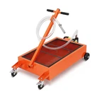 Garveetech Oil Drain Pan, 15 Gal Low Profile With Electric Pump... New. Price: $142.59.