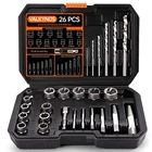 Valkynos 26 Pcs Bolt Extractor Kit Left Hand Drill Bit Reverse New. Price: $65.33.