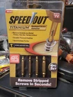 Ontel Speed Out Titanium Damaged Screw Extractor 4-PIECE Set Works Wth Any Drill New. Price: $12.95.