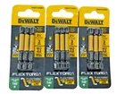 Pack Lot -- Dewalt T40 2-1/4 Flextoro 3PK DWAF2TX40IR3 New. Price: $15.99.