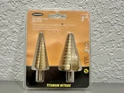 New Warrior High Speed Steel Step Drills Titanium Nitride 2PC 60378. Price: $18.50.