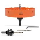 Vikiton 6-1/8 Inch Hole Saw With Arbor For Metal Wood In, Orange New. Price: $28.25.