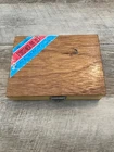 Forstner Bit Set In Wooden Box Used. Price: $13.95.