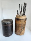 Vtg Antique Cleveland Twist Co No. 13 Stock Drill Wood Case & (7) Used. Price: $37.95.