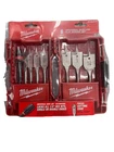 Spade Bit Set 8 Piece Universal Quik Lok Flat Boring Milwaukee 49-22-0175 Case New. Price: $51.99.