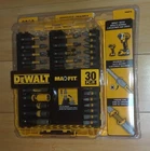Dewalt Maxfit 30-PIECE Screwdriving Bit Set Impact Rated, Torsion Zone # DWAMF30 New. Price: $29.00.