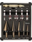 Rocaris 5 Pack Step Drill Bit & M2 Countersink Set, Titanium New. Price: $49.99.