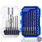 Sinyeenglon Hex Shank Cobalt Drill Bit Set 16PCS 1/16"-1/4", M35 Hss Impact Driv New. Price: $43.46.
