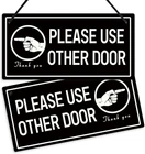Putuo Decor Please Use Other Door Sign, 10X5 Inches, Black And White New. Price: $11.75.