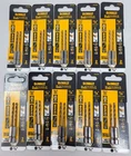 (10 2-PACKS) Dewalt DWA5008 1/8" Black & Gold Impact-ready Drill Bits New. Price: $40.00.