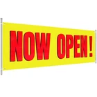 Large Now Open Banner Outdoor Indoor Signs Polyester Oxford Cloth New. Price: $18.11.