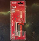 Milwaukee 9-IN-1 Square Multi-bit Driver W/ 7 Additional Bits 48-22-2133 New. Price: $13.50.