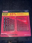 Sears Craftsman Usa Nos Huge 20PC Black Oxide Drill Bit Set W Case 66099 Open. Price: $69.95.