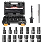 Yekepro 16PCS Bolt Extractor Set, 1/2" Drive Impact 16-PIECE Twist Socket New. Price: $87.66.