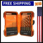 Comoware 15PCS Drill Set (1/16"-3/8"), M35 Hss Twist Bits, Jobber... New. Price: $29.69.