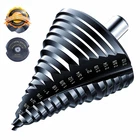 Toolant Gigantic Step Drill Bit(pro), 1/4" 2-1/2"(15 Size), Shank Un New. Price: $71.37.