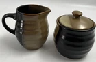 Sango China Gold Dust Black # 5022 Sugar Bowl W/lid Creamer Retired Pattern Used. Price: $33.24.