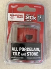 Open Box Milwaukee 1-3/8" 35MM Diamond Max Hole Saw 49-56-5625 New. Price: $21.99.