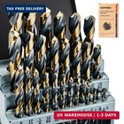 29PCS Cobalt Drill Bit Set 1/16"-1/2", Hss With Black And Gold Finish, Twist Job New. Price: $83.81.