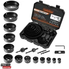 Luckyway Hole Kit, 21-PIECE Set, 3/4" To 5" Saws Drill Bits New. Price: $36.08.