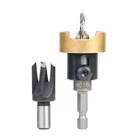 Amana Tool Carbide Tipped Countersink Drill Bit With, Plug Cutter, AMS307, 2PC New. Price: $85.02.