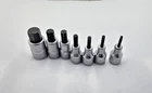 (qty 7) Stahlwille Chrome Alloy Inhex Socket Drive # 19, 12, 10, 7, 6, 5, 4 Open. Price: $128.30.