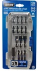 Hart 15-PIECE Impact Driver Bit Set Magnetic Holder 1/4"-HEX Torsion Zone New. Price: $9.99.