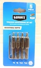 Hart 5-PIECE Assorted Titanium Countersink Bit Set New. Price: $11.95.