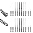 Sali Sds Plus Rotary Hammer Drill Bit 20PCS 3/16"*6" Concrete Kit Cros New. Price: $55.06.
