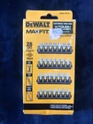 Dewalt Maxfit 28-PIECE Screwdriver Bit Set Magnetic Sleeve Toughcase Compatible New. Price: $10.25.