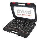 Trend 50 Piece Router Bit Starter Set 1/4 Inch Shank Tungsten Carbide Tipped New. Price: $193.64.