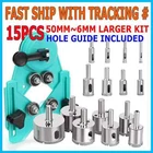16PCS Diamond Hole Saw Drill Bit Tool Set Glass Tile Ceramic Marble Cut Guide New. Price: $23.95.