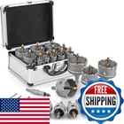 Achribex Carbide Hole Saw Kit For Metal 16PCS Tct 5/8-2-1/4 Inch Heavy Duty New. Price: $79.53.