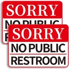 Schilder Mit Aufschrift "no Public Toilett", Restroom (rot) New. Price: $9.86.