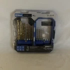New Kobalt 14-PIECE Titanium Coated Hss Twist Drill Bit Set With Case. Price: $16.97.
